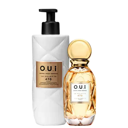 Kit com Eau de Parfum e Hidratante Desodorante La Villette 470, da marca O.U.i.