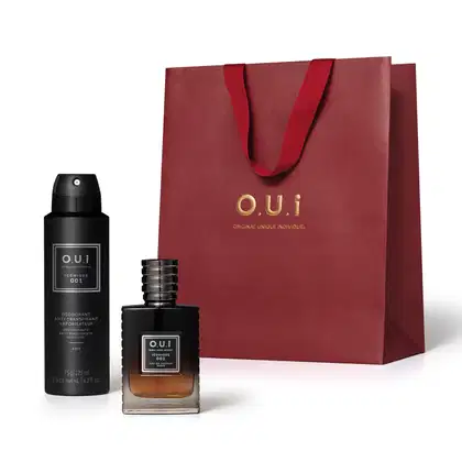 Imagem do produto Combo O.U.I Iconique 001 Eau De Parfum 30ml + Desodorante Aerosol 75g + Sacola