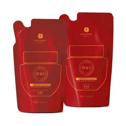 Imagem do produto Combo O.U.I Dupla Hidratante: Refil  Desodorante Hidratante Scapin 245 200g + Refil Crème Riche L’amour-Esse 142 200g