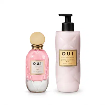 Imagem do produto Combo O.U.i Scapin 245 Eau de Parfum 75ml + Sabonete Líquido Savon Liquide Jardin De Grasse Rose 400ml