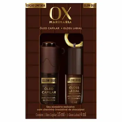 Imagem do produto OX MARI MARIA KIT GLOW DUO OLEO CAPILAR + GLOSS LABIAL