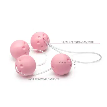 Imagem do produto Conjunto Ben-Wa Feminist com 04 Bolas - Rosa Bebê | Outlet