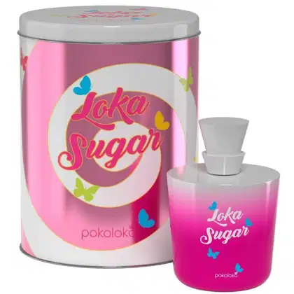 Perfume Loka Sugar Pokoloka com a lata que acompanha o produto