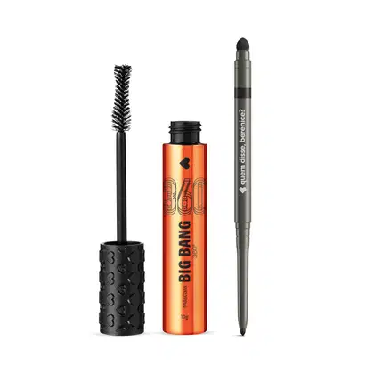 Imagem do produto Combo Make Olhos: Máscara de Cílios Big Bang 360 + Lápis Esfumador Pretô