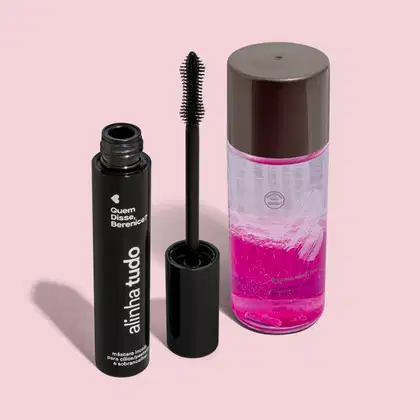Imagem do produto Combo Máscara para Cílios e Sobrancelhas Incolor Alinha Tudo 12g  + Demaquilante Bifásico 110ml