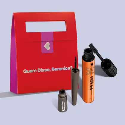 Imagem do produto Combo Presente: Máscara de Cílios Big Bang 10g + Delineador Líquido 2,5ml + Sacola de Presente