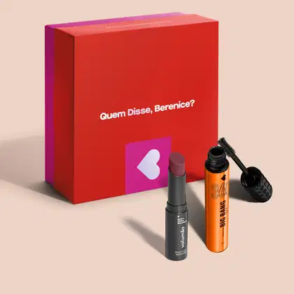 Imagem do produto Combo Presente: Batom Marsala Semi Mate 4ml + Máscara de Cílios 10g + Caixa de Presente G