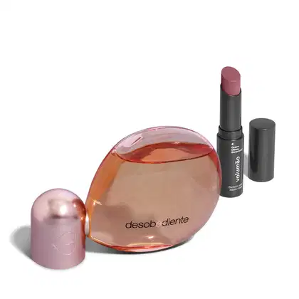Imagem do produto Combo Eau de Parfum Desobediente 100ml + Batom Stick Volumão Rosa Roseirê 3,4g