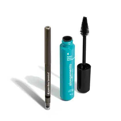 Imagem do produto Combo Máscara de Cílios Alongamento Resistente à Água 10g + Lápis para Olhos Esfumador 200mg
