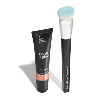 Imagem do produto Combo Blush Líquido Rosa Rosadourex 15 ml + Pincel Super Denso