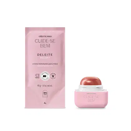 Imagem do produto Combo Cuide-se Bem Deleite: Refil Creme Para as Mãos 40g + Hidratante Labial Rosa Quem Disse, Berenice? 6,2g