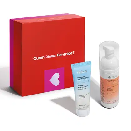 Imagem do produto Combo Presente Skin.q: Espuma Facial de Limpeza 150ml + Hidratante Facial 50ml + Caixa de Presente