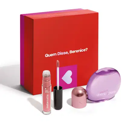 Imagem do produto Combo Presente Dia dos Namorados: Muito Desobediente EDP 100ml + Batom Líquido Rosê 4ml + Caixa de Presente