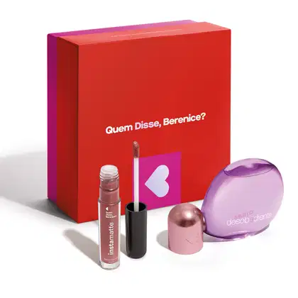 Imagem do produto Combo Presente Dia dos Namorados: Muito Desobediente EDP 100ml + Batom Líquido Marrom 4ml + Caixa de Presente