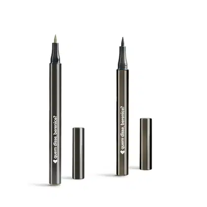 Imagem do produto Combo Caneta de Maquiagem: Delineador Para Olhos Fininha 1ml + Para Sobrancelhas Clarete 3,5g
