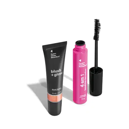 Imagem do produto Combo Máscara Para Cílios 4 Em 1 10g + Blush Líquido Rosa Rosedourex 4ml