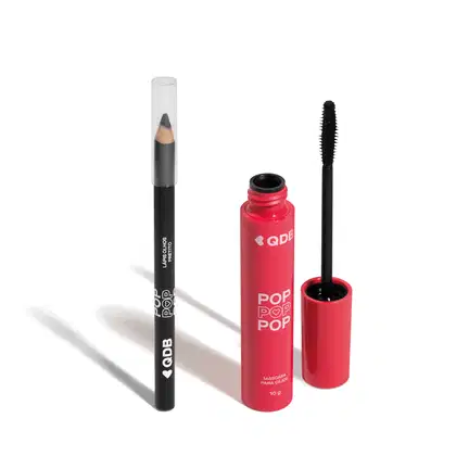 Imagem do produto Combo POP: Máscara Para Cílios 10g + Lápis Preto Para Olhos  1,1g