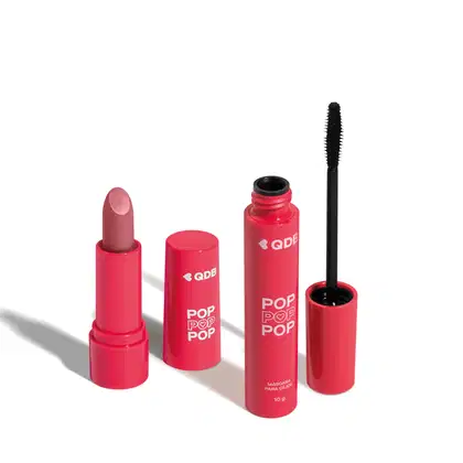 Imagem do produto Combo POP: Batom Semi Matte Rosa Supremo 3,6g + Máscara de Cílios 10g