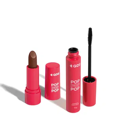 Imagem do produto Combo POP: Batom Semi Matte Marrom Glacê 3,6g + Máscara de Cílios 10g