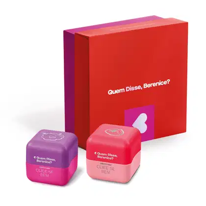 Imagem do produto Combo Presente Balm Labial Cuide-se Bem Feira: Amoruda 6,2g + Framboesa 6,2g + Caixa de Presente