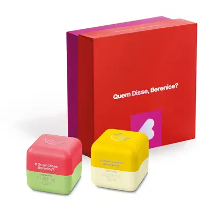 Imagem do produto Combo Presente Balm Labial Cuide-se Bem Feira: Melancia 6,2g + Banana 6,2g + Caixa Presenteável