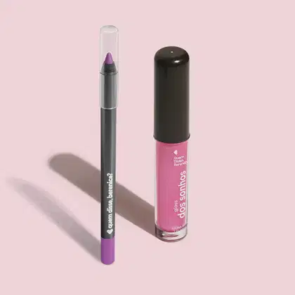 Imagem do produto Combo Lápis Para Olhos Lavanda 1,2g + Gloss Labial Rosa 4ml