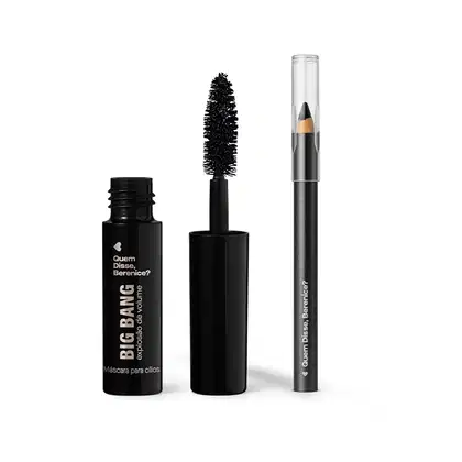 Imagem do produto Combo Mini Make Para Olhos: Lápis Preto 0,6g + Máscara de Cílios Explosão de Volume 5g