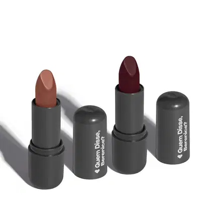 Imagem do produto Combo Batom Efeito mate: Nude Marrom 130 3,8g +  Vinho 430 3,8g