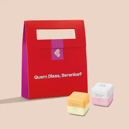 Imagem do produto Combo Presente Hidratante Labial Cuide-se Bem: Rosa Nude 6,2g + Incolor 6,2g + Sacola