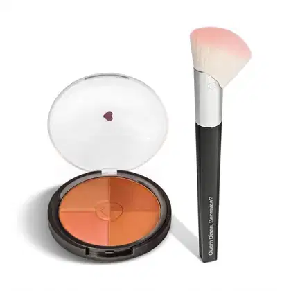 Imagem do produto Combo Multiefeitos Bronzer: Pó Compacto Facial 18g + Pincel De Maquiagem