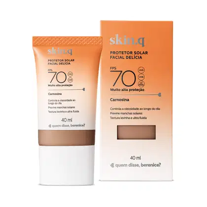 Imagem do produto Protetor Solar Facial Delícia FPS 70 Skin.q Cor 03 40ml