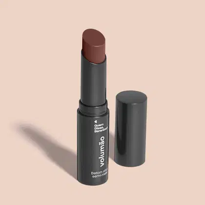 Imagem do produto Batom Marrom Chocolê Stick Semi-mate Volumão 3,4g