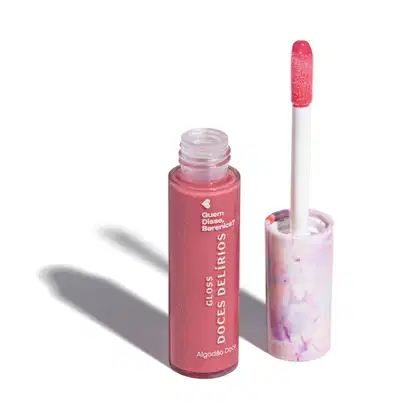 Imagem do produto Gloss Labial Rosa Cuide-se Bem Doces Delírios Algodão Doce Quem disse, Berenice? 10ml