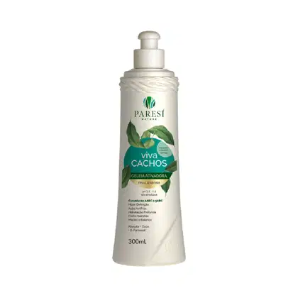 Geleia Ativadora Capilar Paresí Nature Viva Cachos, 300ml.