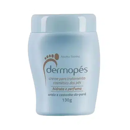 Imagem do produto Creme Para Os Pés Ureia E Castanha Do Pará Hidrata e Perfuma 130gr DERMOPÉS Abelha Rainha REF 2016