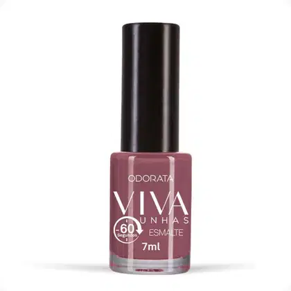 Imagem do produto Esmalte 60 Segundos Nude Avelã 7ml Viva Unhas ODORATA REF 2577
