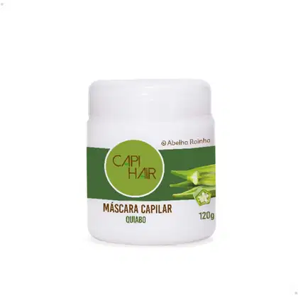 Máscara Capilar Abelha Rainha Capi Hair Quiabo, 120g.