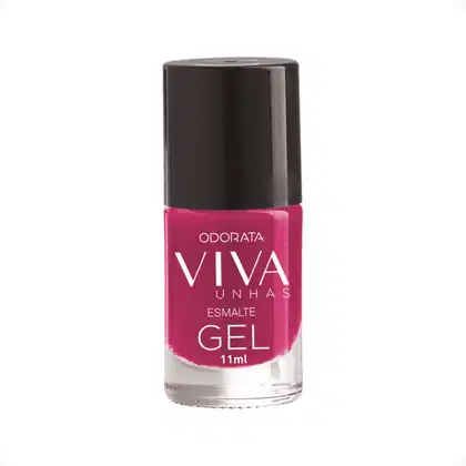 Imagem do produto Esmalte Em Gel Orquídea Rosa Cremoso Não Precisa Cabine Secagem Rápida Hipoalergênico Viva Unhas ODORATA REF 2630