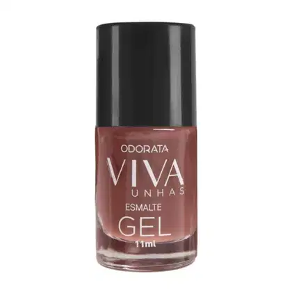 Imagem do produto Esmalte Em Gel Nude Avelã Não Precisa Cabine Secagem Rápida Hipoalergênico Viva Unhas ODORATA REF 2684