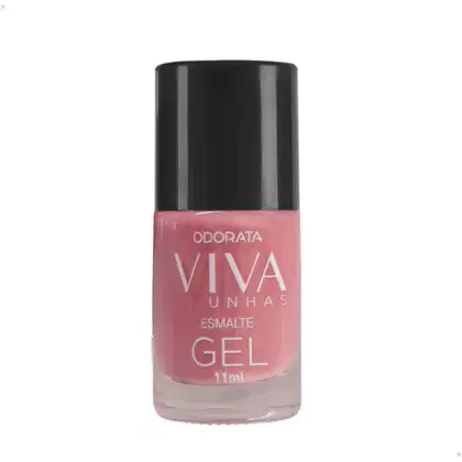 Imagem do produto Esmalte Em Gel Nude Rosê Rosa Cremoso Não Precisa Cabine Secagem Rápida Hipoalergênico Viva Unhas ODORATA REF 2685