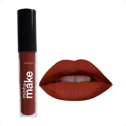 Imagem do produto Batom Líquido Castanha Chá Longa Duração Matte Minha Make 3g ODORATA REF 2698