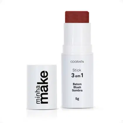 Imagem do produto Stick 3 em 1 Sombra Batom Blush Cor Terracota 5g Minha Make Odorata REF 2760
