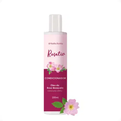 Condicionador Abelha Rainha Rosativ Rosa Mosqueta, 200ml.