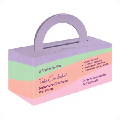 Kit Abelha Rainha Todo Cuidado+ Sabonete em Barra, 4x90g.