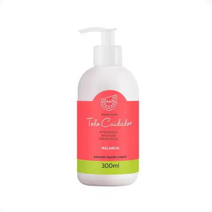 Imagem do produto Sabonete Líquido Corporal De Melancia Fragrância Tropical Refrescante Abelha Rainha 300ml REF 3839
