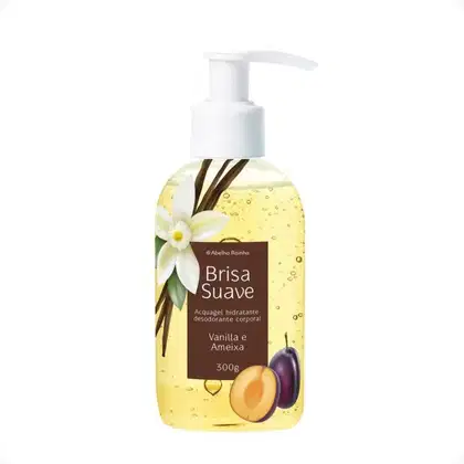 Loção Hidratante Corporal Abelha Rainha Brisa Suave Acquagel Vanilla e Ameixa, 300g.