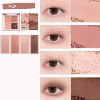 Imagem do produto &nd by rom&nd Melloy Eye Palette 2.4g Cor:#PK01 Rose Fog