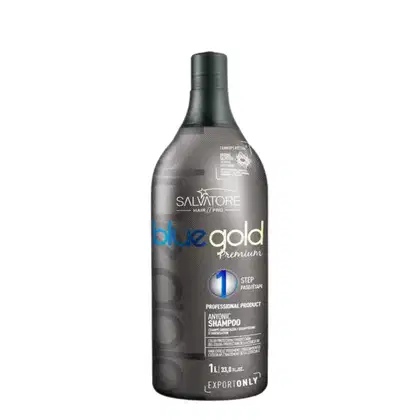 Imagem do produto Salvatore  Anti-Residuos Blue Gold Premium  Shampoo 1L - Passo 1