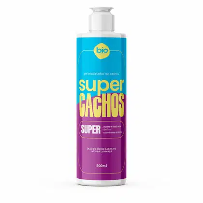 Imagem do produto Gel Modelador de Cachos 500ml Super Cachos - Biovegetais
