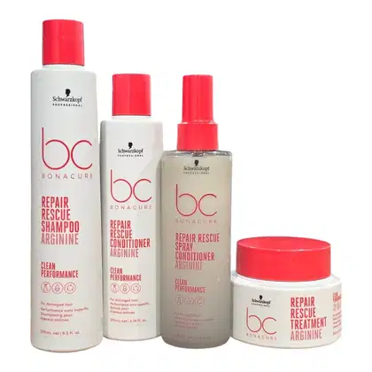 Imagem do produto Kit Schwarzkopf Repair Rescue - Shampoo 250ml + Condicionador 200ml + Spray Conditioner 200ml + Máscara 200g